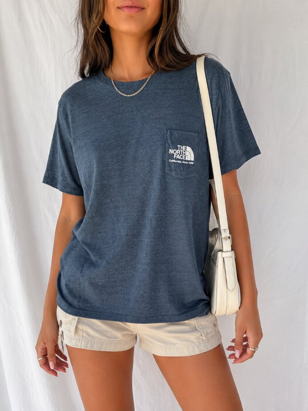 The North Face California 1966 Pocket Tee in Navy โ Women's L - Picture 1 of 12